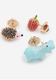 ESSENTIEL ANTWERP Ider Trio Charm Pins - Combo1/Off White