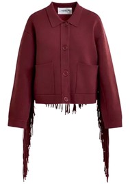 ESSENTIEL ANTWERP Istern Fringed Jacket - Margot Mauve