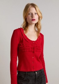 DAMSON MADDER Varsha Cardigan - Red