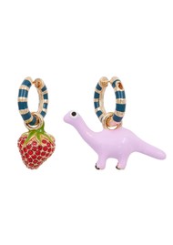 ESSENTIEL ANTWERP Istoli Charm Earrings - Lilac Cloud