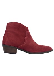 ANONYMOUS Fiona 35 Suede Boot - Pomegranate