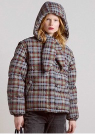 DAMSON MADDER Pearl Puffer Jacket - Multi Check