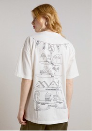 DAMSON MADDER Afternoon Tea Boyfriend Tee - White