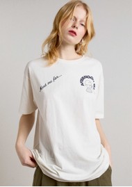 DAMSON MADDER Afternoon Tea Boyfriend Tee - White