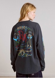 DAMSON MADDER Winter Solstice Long Sleeve Tee - Charcoal