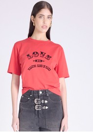 BERENICE West Cotton T-shirt - Red