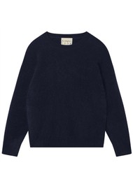 JUMPER 1234 Brushed Crew Cashmere Jumper - Night
