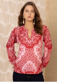 Hale Bob Paisley Print Blouse - Red
