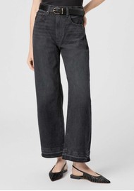 Paige Denim Arellia Ankle Barrel Leg Jean - Black Void