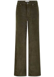 Frame Denim Le Slim Palazzo Corduroy Jeans - Rich Military