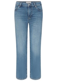 Frame Denim The Mellow Wide Leg Ankle Jean - Flip