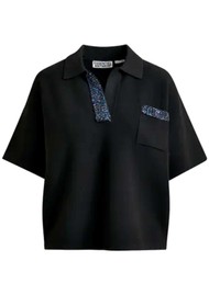 ESSENTIEL ANTWERP Internationnal Polo Top - Black