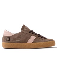 D.A.T.E Hill Low Suede Trainer - Taupe