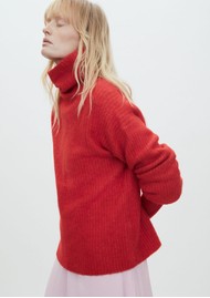 Day Birger et Mikkelsen Dunne Roll Neck Jumper - Fiery Red