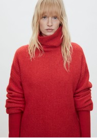 Day Birger et Mikkelsen Dunne Roll Neck Jumper - Fiery Red