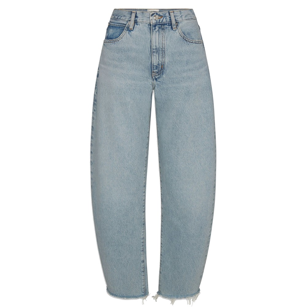 Frame Denim Women's Light/Blue The Bubble High Rise Crop Jean - Outlaw
