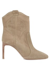 Ba&sh Caitlin Suede Boots - Beige