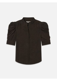 Frame Denim Gillian Silk Blouse - Leopard