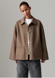 Day Birger et Mikkelsen Matteo Double Faced Wool Jacket - Chocolate Chip