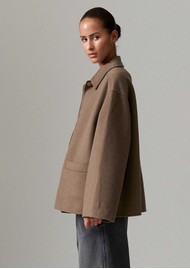 Day Birger et Mikkelsen Matteo Double Faced Wool Jacket - Chocolate Chip