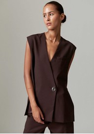 Day Birger et Mikkelsen Francine Sleeveless Vest - Chocolate Plum