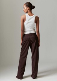 Day Birger et Mikkelsen Liliane Wide Leg Trousers - Chocolate Plum
