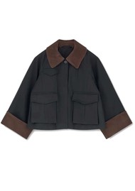 SKALL Gaby City Organic Cotton jacket - Black/Brown