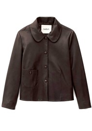 Ba&sh Milos Leather Jacket - Marron