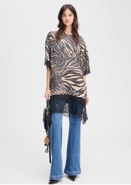 MUNTHE Leandro lace Edge Dress - Camel