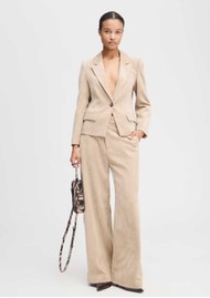 MUNTHE Lawo Velvet Corduroy Tuxedo jacket - Latte