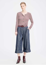 MUNTHE Levoma Long Sleeve Top - Bordeaux