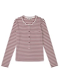 MUNTHE Levoma Long Sleeve Top - Bordeaux