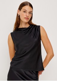 Rails Lilly Satin Top - Black