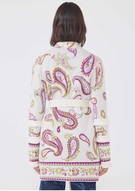 HAYLEY MENZIES Jude Cotton Jacquard Cardigan - Jimi Cream