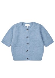 MUNTHE Locca Alpaca Blend Cardigan - Blue