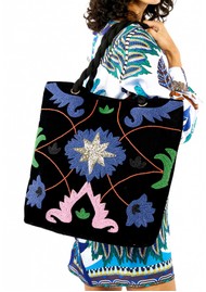 WILD Tampico Beaded Bag - Black