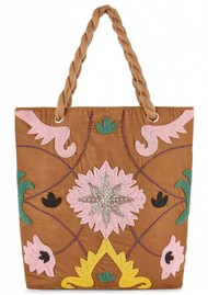 WILD Tampico Beaded Bag - Camel