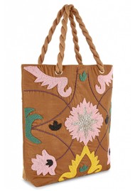 WILD Tampico Beaded Bag - Camel