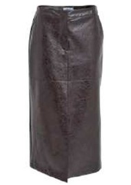MINUS Dorothea PU Vegan Straight Skirt - Carafe