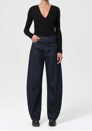 AGOLDE Luna High Rise Pierced Tapered Jean - Rinse