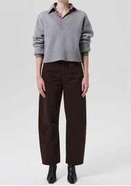 CITIZENS OF HUMANITY Miro Relaxed Barrel Leg High Rise Jean - Carob