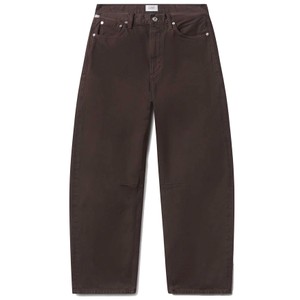 Miro Relaxed Barrel Leg High Rise Jean - Carob