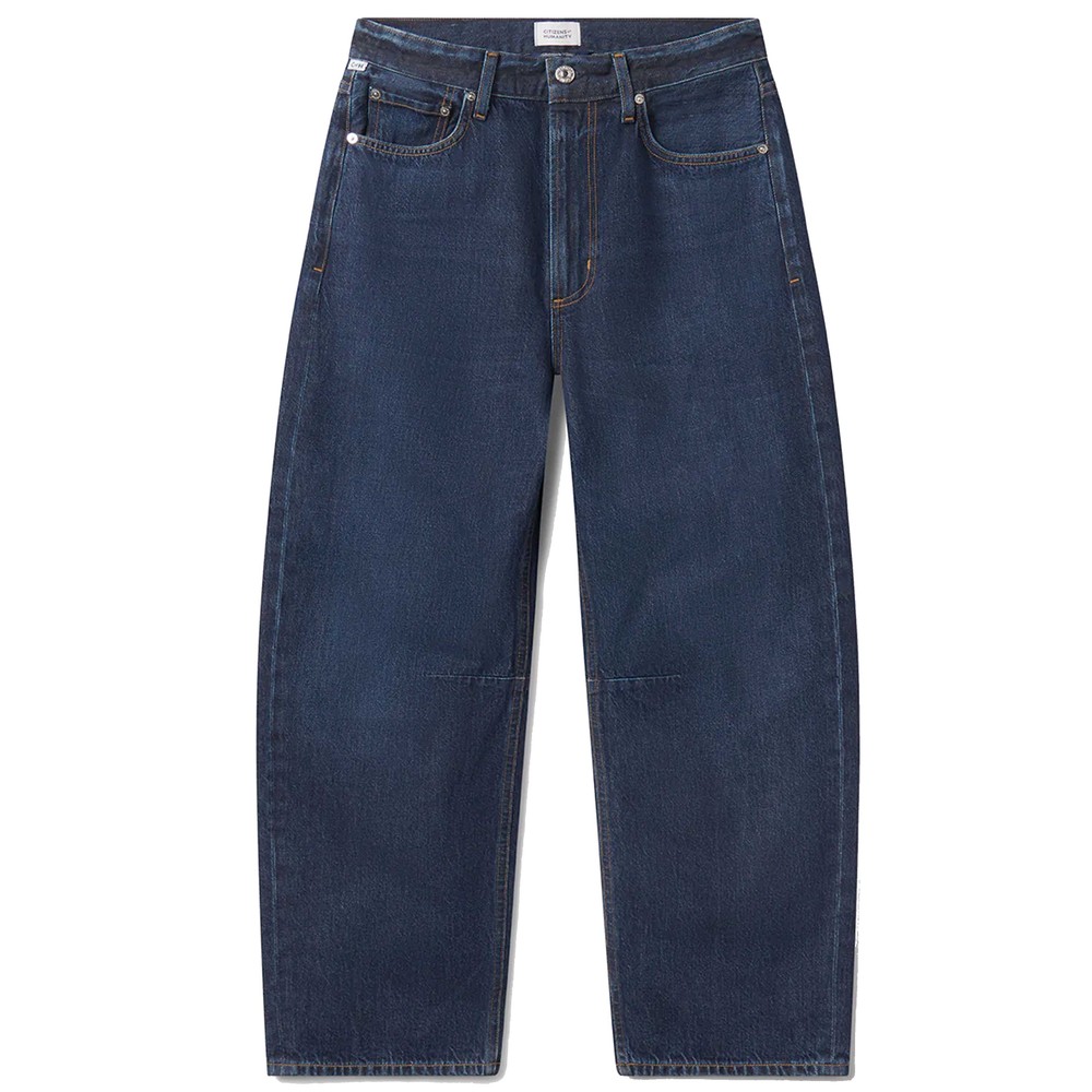 Citizens Of Humanity Women's Blue Miro Relaxed Barrel Leg High Rise Jean 29" - Medina