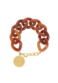 VANESSA  BARONI Flat Chain Bracelet - Cognac Marble