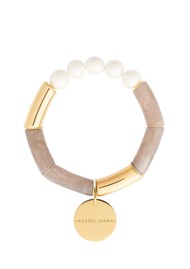 VANESSA  BARONI Flex Pearl Bracelet - Biancone Marble