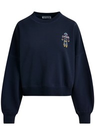 ESSENTIEL ANTWERP Ibernatus Embroidered Sweatshirt - Navy