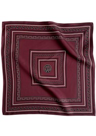LESCARF Paisley Silk Scarf - Wine Red