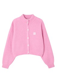 American Vintage East High Collar Cardigan - Rose Bubblegum