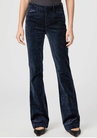 Paige Denim High Rise Laurel Canyon Corduroy Bootcut Jeans - Deep Navy