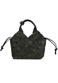 CALA JADE Misu Mini Suede Woven Shoulder Bag - Green Gables